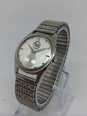 VINTAGE 1953 Lord Elgin Men's 29mm Silver Tone 21 Jewel Manual Wind Watch